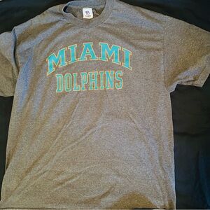 Gray Licensed NFL Miami Dolphins T-Shirt